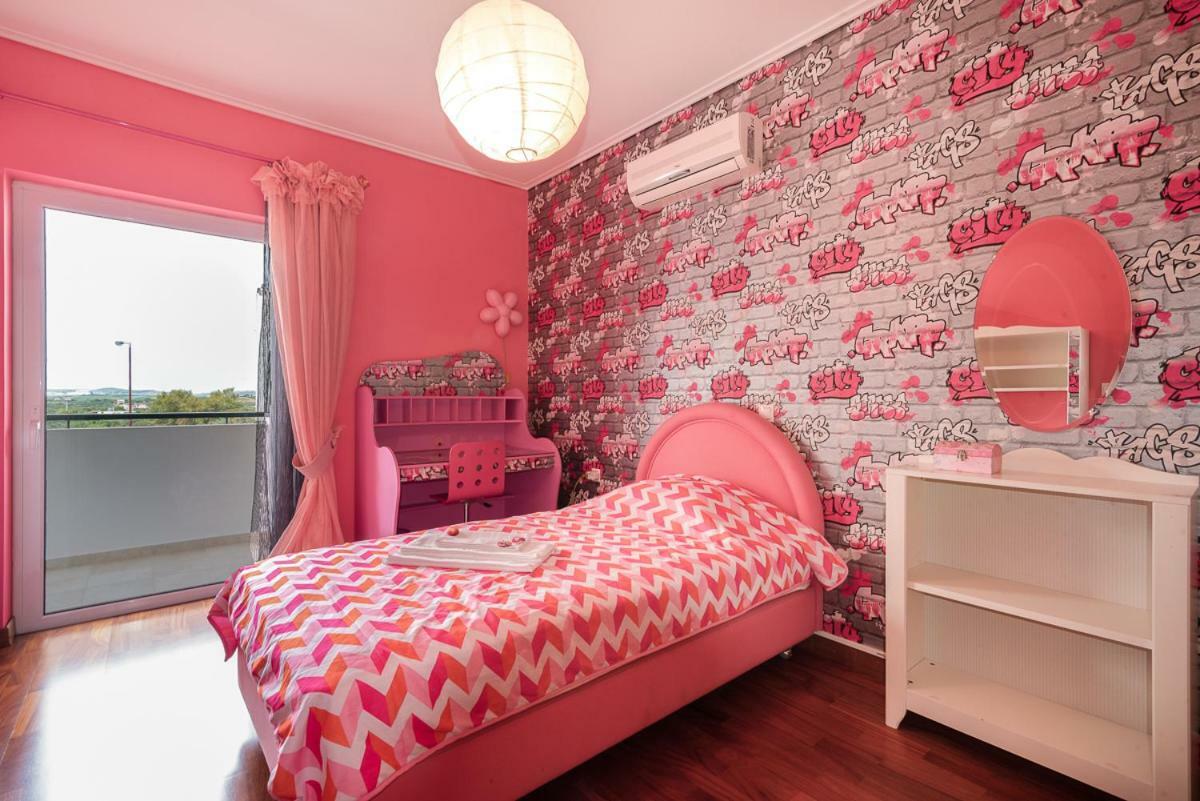 Penthouse 5 Min From Airport And Sea Appartement Markópoulon Buitenkant foto