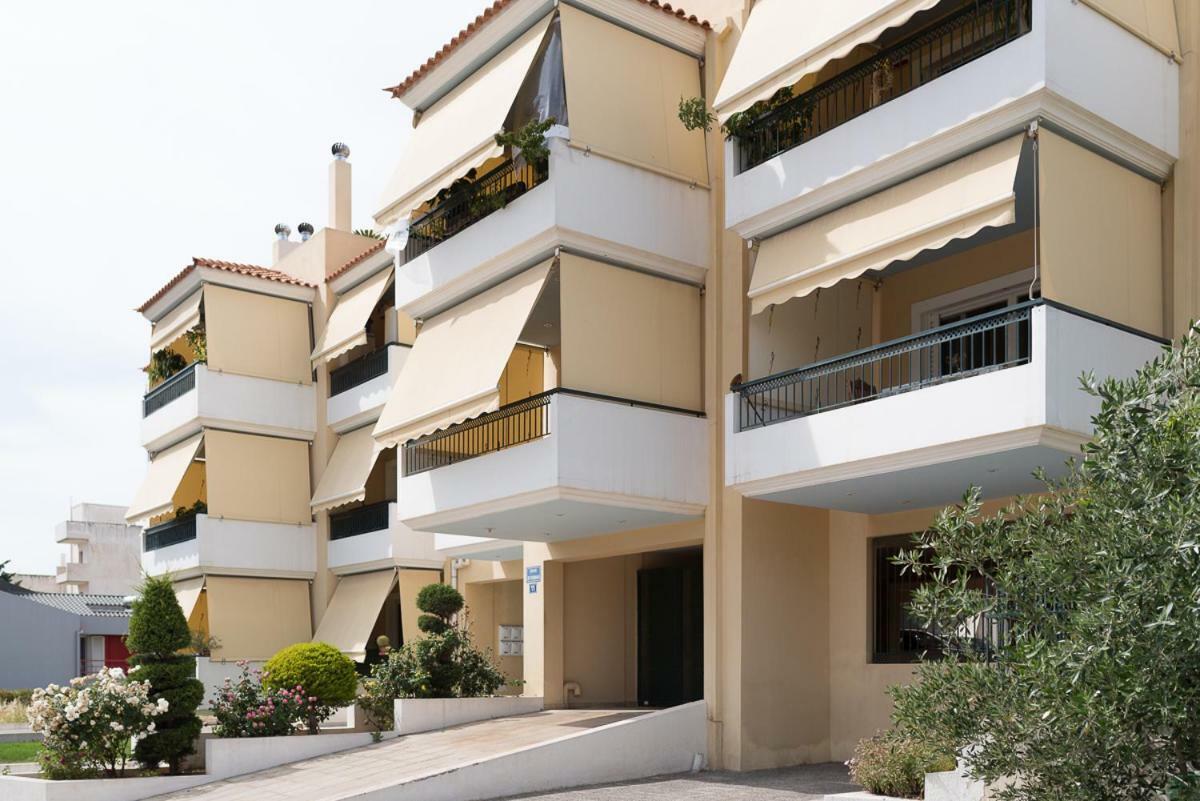 Penthouse 5 Min From Airport And Sea Appartement Markópoulon Buitenkant foto